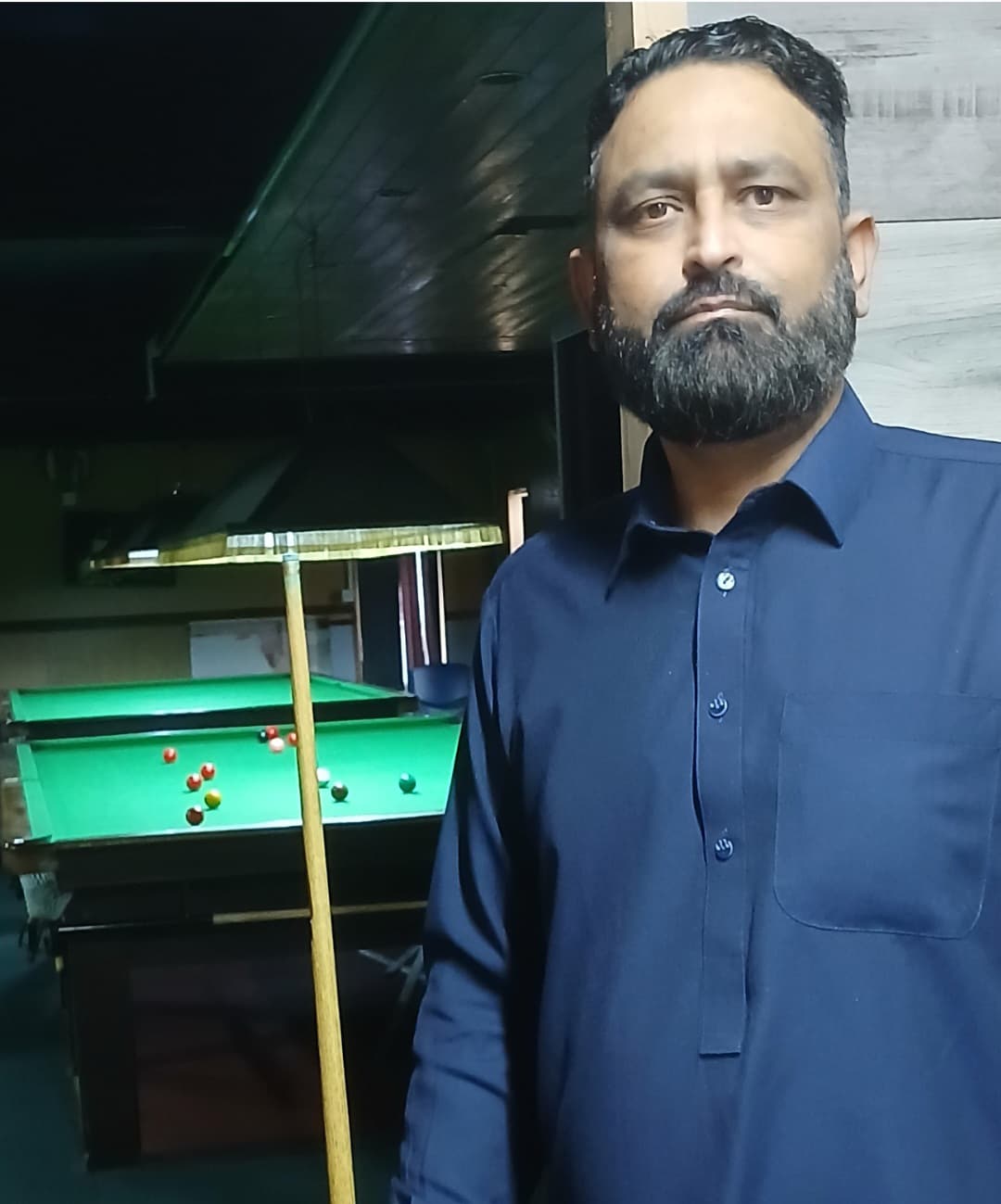 Snooker Player at Masters Snooker and Social Lounge in Birmingham UK